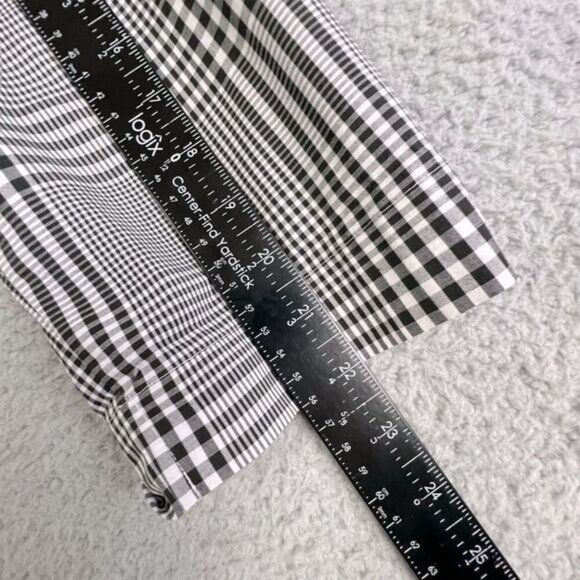 ORVIS WOMENS JACKET BLOUSE SIZE 12 BLACK WHITE STRIPES - Picture 7 of 9